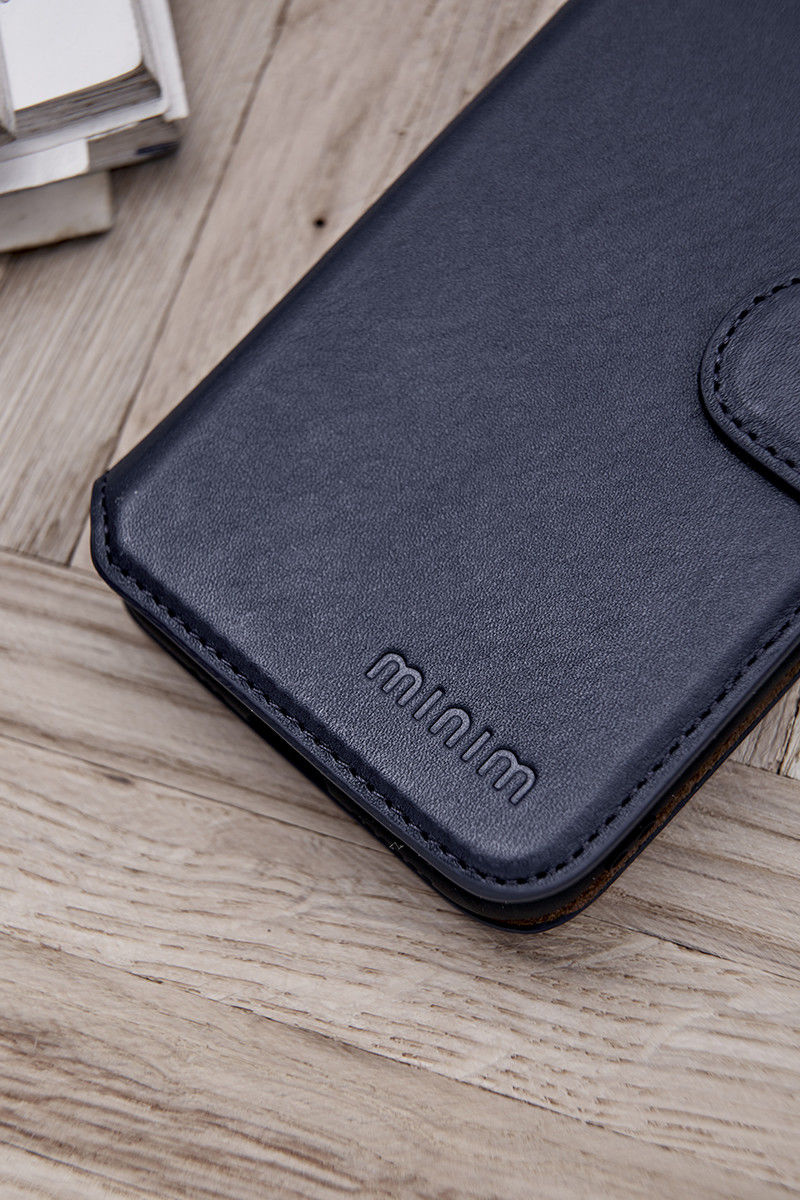 Minim 2-in-1 iPhone 12/12 Pro Hoesje Book Case en Back Cover Zwart afbeelding 6