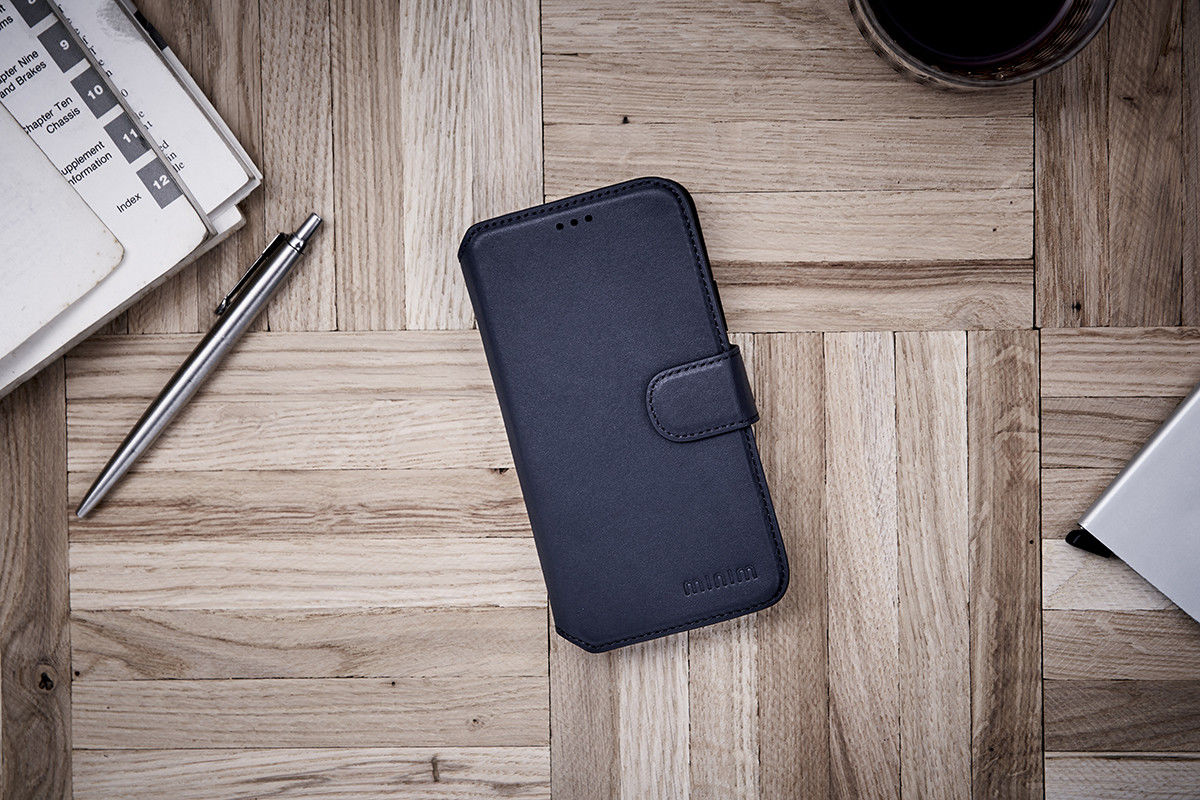 Minim 2-in-1 iPhone 12/12 Pro Hoesje Book Case en Back Cover Zwart afbeelding 7