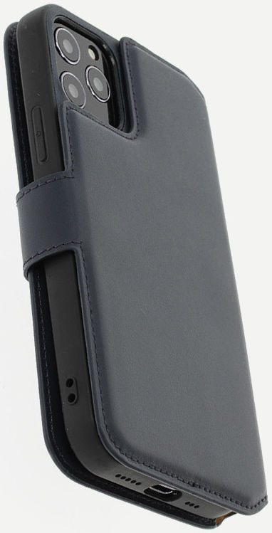 Minim 2-in-1 iPhone 12/12 Pro Hoesje Book Case en Back Cover Blauw afbeelding 10