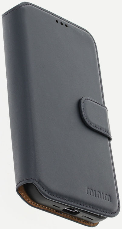 Minim 2-in-1 iPhone 12/12 Pro Hoesje Book Case en Back Cover Blauw afbeelding 9