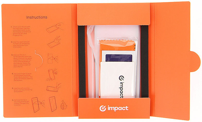 Impact Apple iPhone 12 Mini Screenprotector Glass met Montageframe afbeelding 5