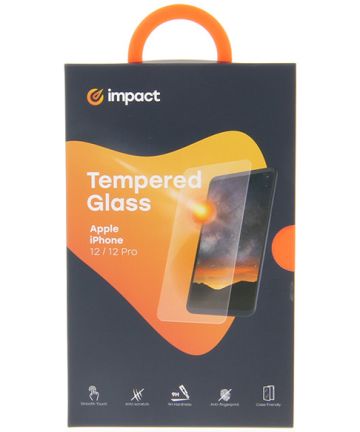 Impact Apple iPhone 12 / 12 Pro Screenprotector Glass met Montageframe Screen Protectors