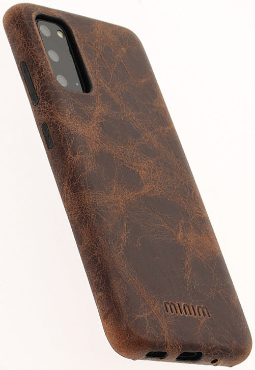 Minim Samsung Galaxy S20 Hoesje Back Cover Hoesje Bruin afbeelding 1