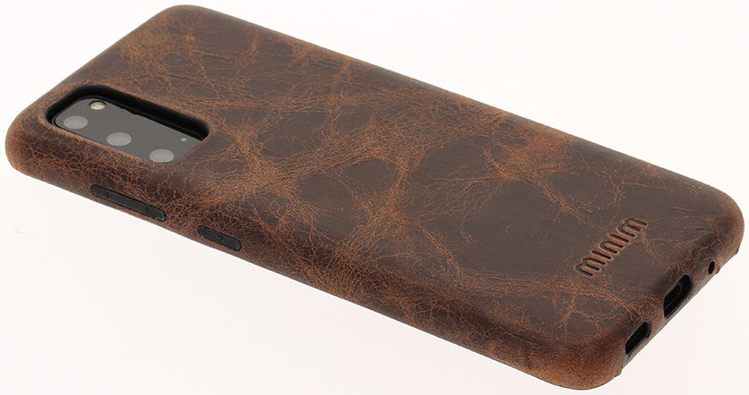 Minim Samsung Galaxy S20 Hoesje Back Cover Hoesje Bruin afbeelding 2