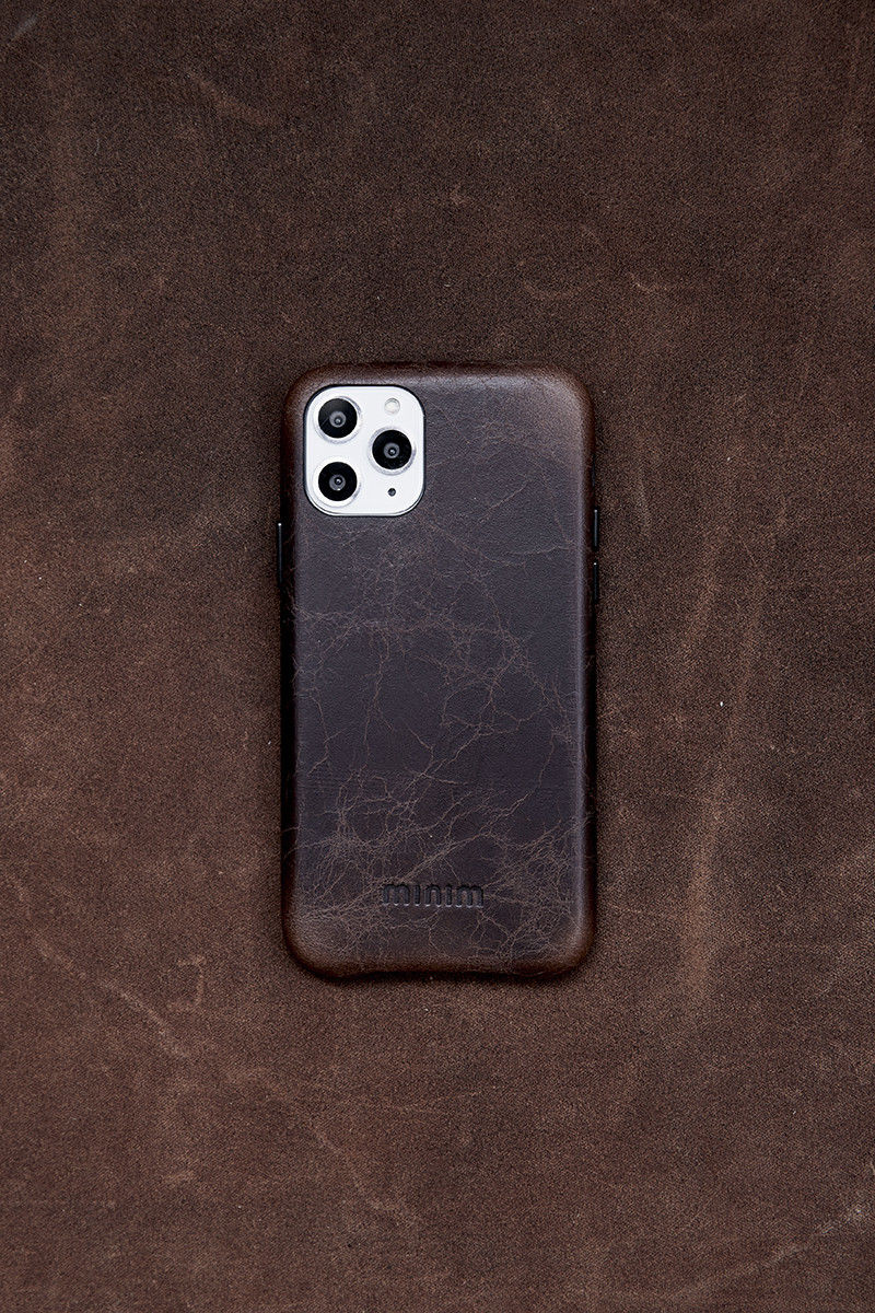 Minim Samsung Galaxy S20 Hoesje Back Cover Hoesje Bruin afbeelding 5