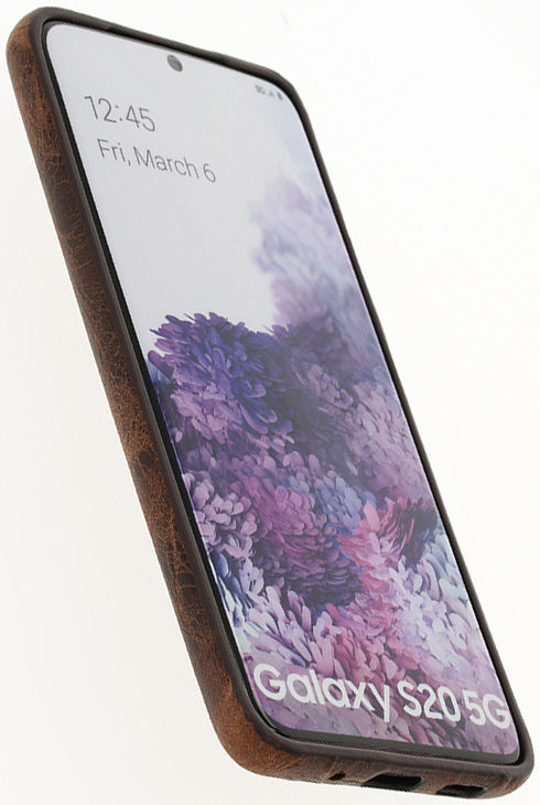 Minim Samsung Galaxy S20 Hoesje Back Cover Hoesje Bruin afbeelding 8