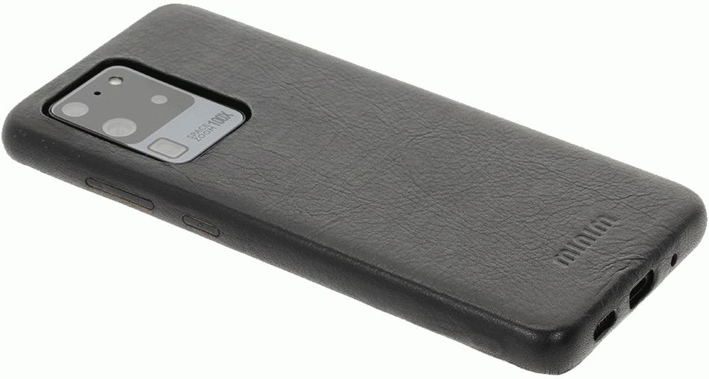 Minim Samsung Galaxy S20 Ultra Hoesje Back Cover Hoesje Zwart afbeelding 2