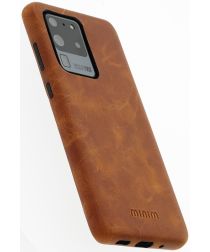 Minim Samsung Galaxy S20 Ultra Hoesje Back Cover Hoesje Cognac