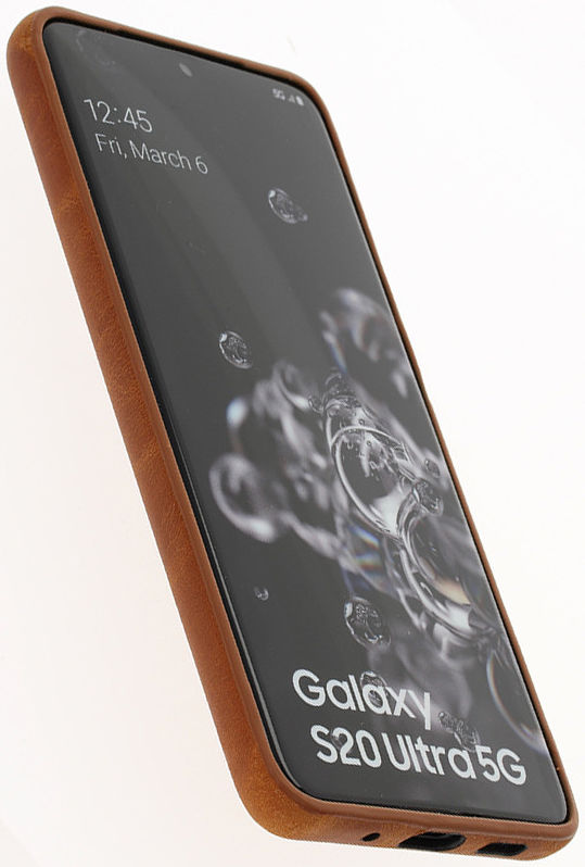 Minim Samsung Galaxy S20 Ultra Hoesje Back Cover Hoesje Cognac afbeelding 4