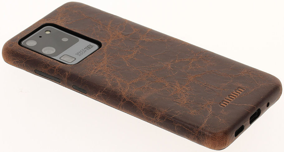 Minim Samsung Galaxy S20 Ultra Hoesje Back Cover Hoesje Bruin afbeelding 2