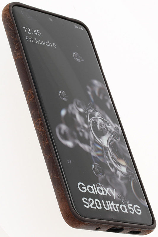 Minim Samsung Galaxy S20 Ultra Hoesje Back Cover Hoesje Bruin afbeelding 4