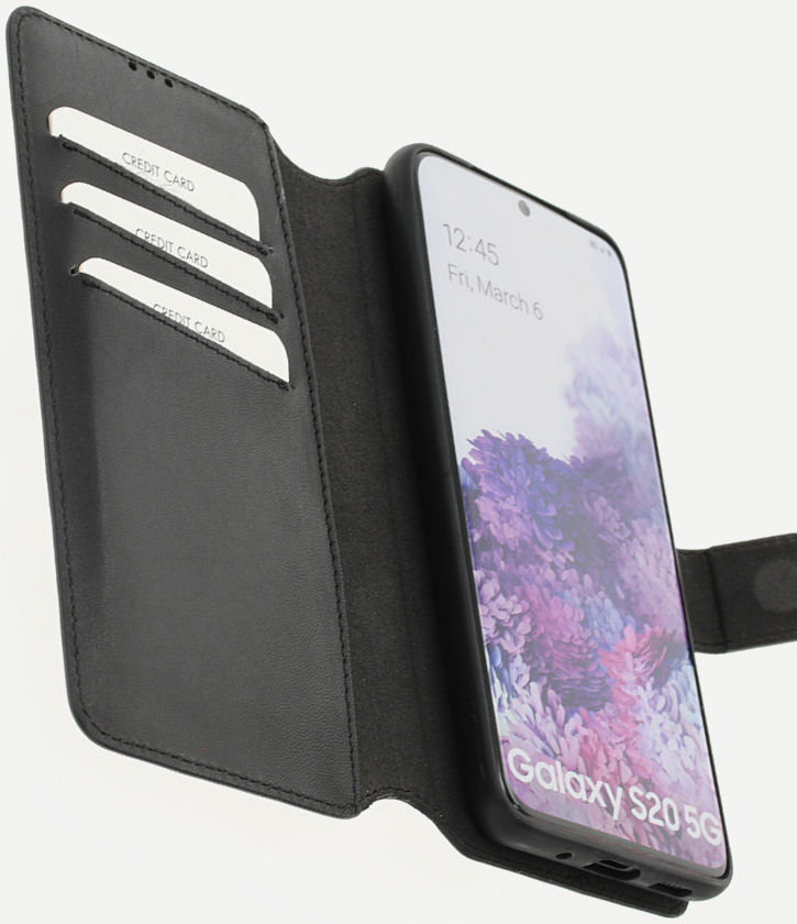 Minim 2-in-1 Samsung Galaxy S20 Hoesje Book Case en Back Cover Zwart afbeelding 1