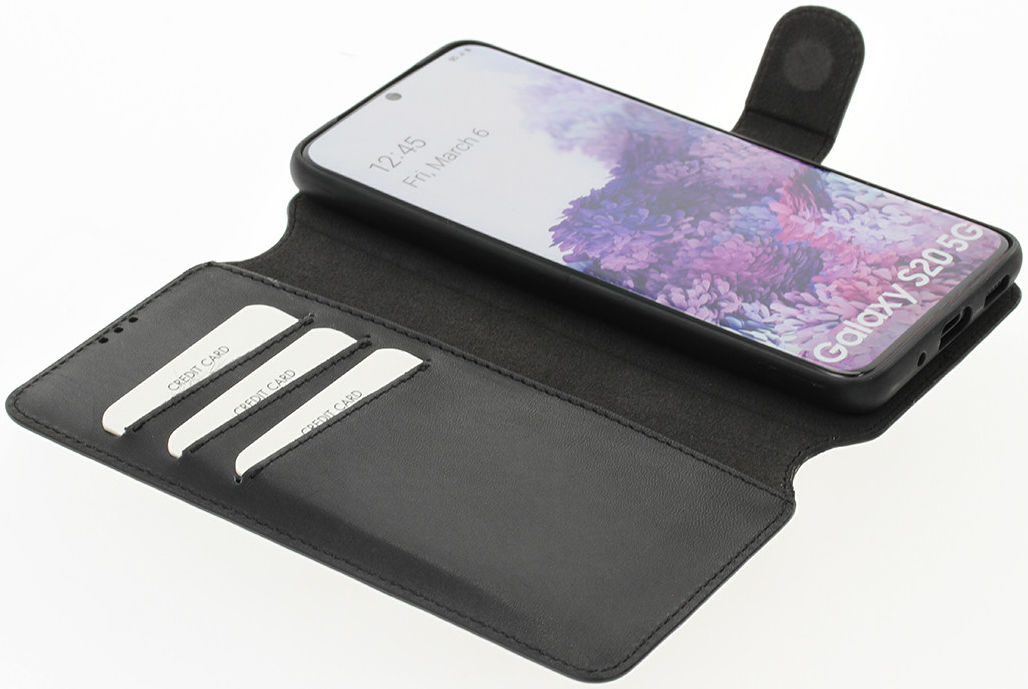 Minim 2-in-1 Samsung Galaxy S20 Hoesje Book Case en Back Cover Zwart afbeelding 2