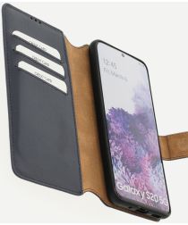 Minim 2-in-1 Samsung Galaxy S20 Hoesje Book Case en Back Cover Blauw
