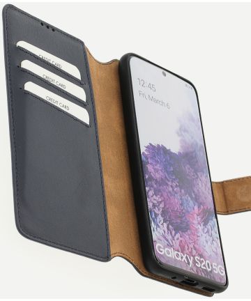 Minim 2-in-1 Samsung Galaxy S20 Hoesje Book Case en Back Cover Blauw Hoesjes