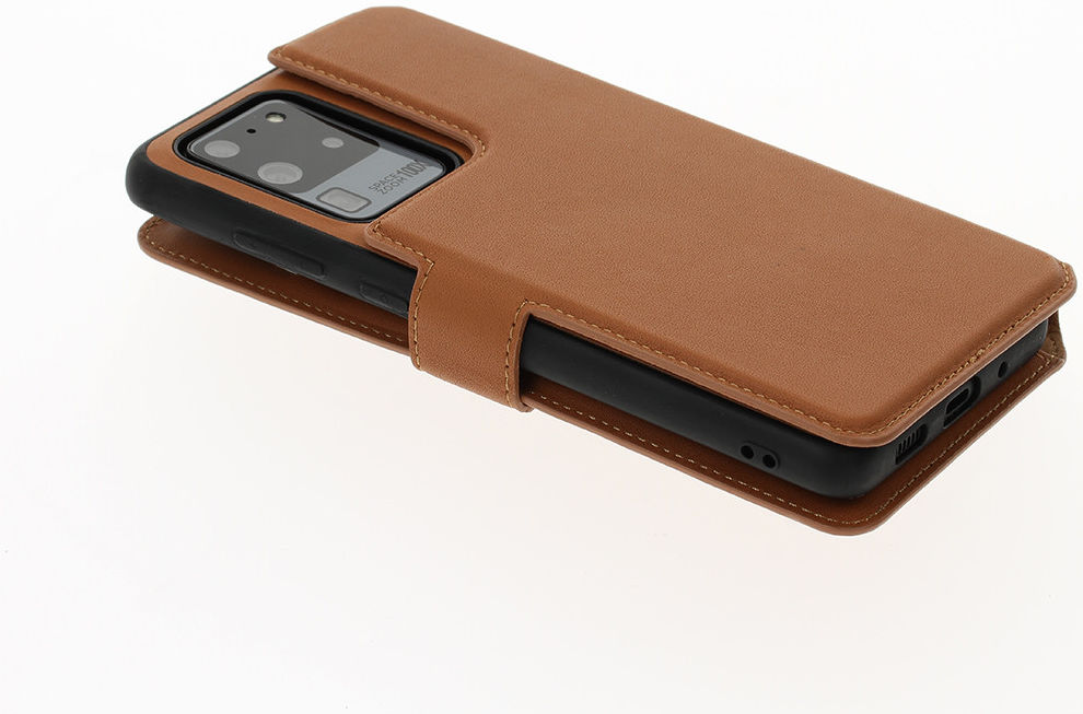 Minim 2-in-1 Samsung S20 Ultra Hoesje Book Case en Back Cover Bruin afbeelding 14