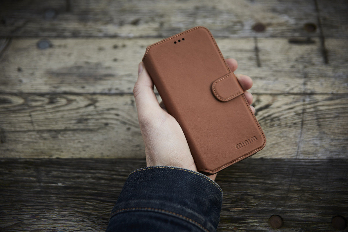 Minim 2-in-1 Samsung S20 Ultra Hoesje Book Case en Back Cover Bruin afbeelding 6