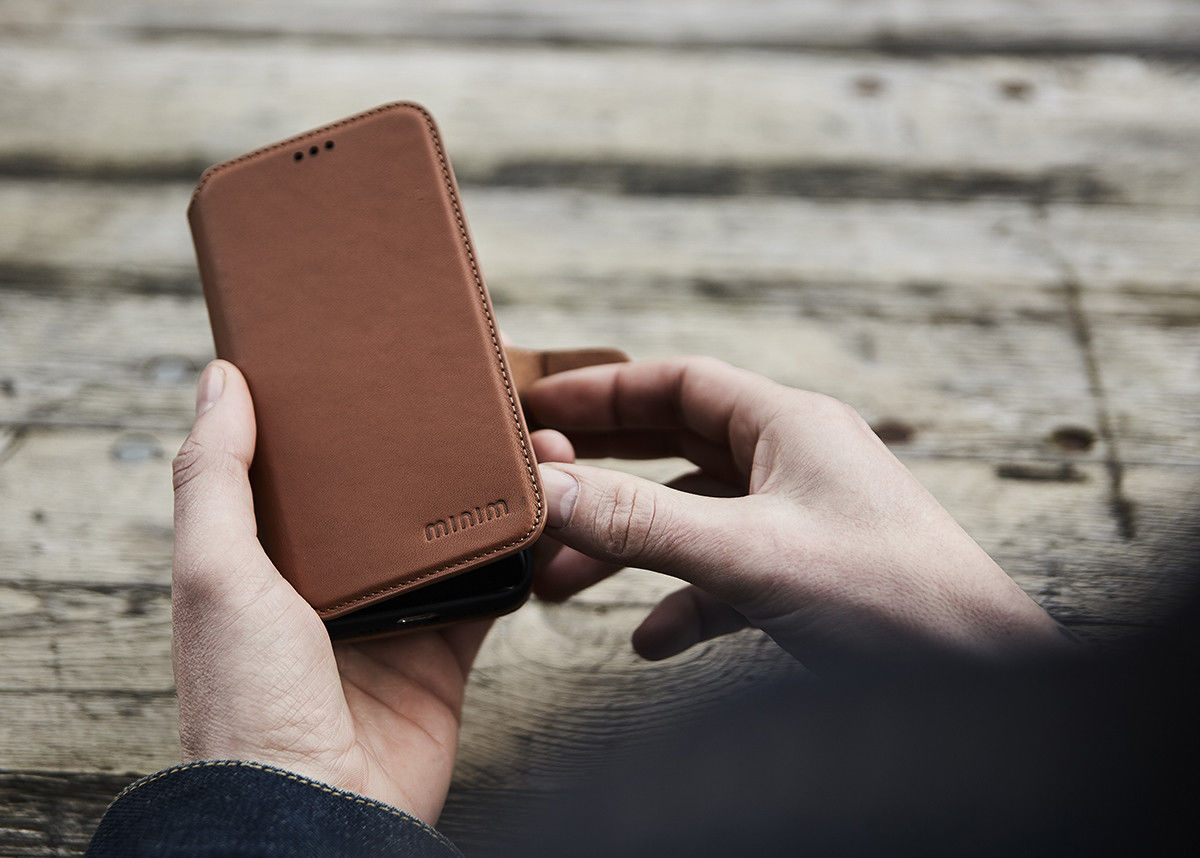 Minim 2-in-1 Samsung S20 Ultra Hoesje Book Case en Back Cover Bruin afbeelding 8