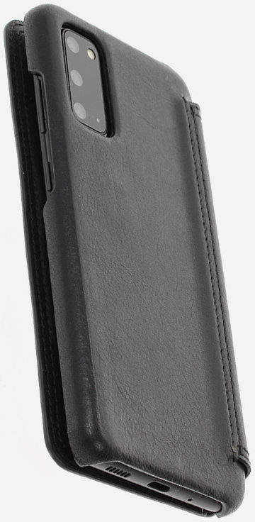 Minim Samsung Galaxy S20 Hoesje Echt Leer Book Case Zwart afbeelding 9