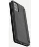 Minim Samsung Galaxy S20 Plus Hoesje Echt Leer Book Case Zwart