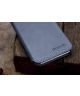 Minim Samsung Galaxy S20 Plus Hoesje Echt Leer Book Case Blauw