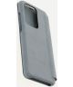 Minim Samsung Galaxy S20 Ultra Hoesje Echt Leer Book Case Blauw