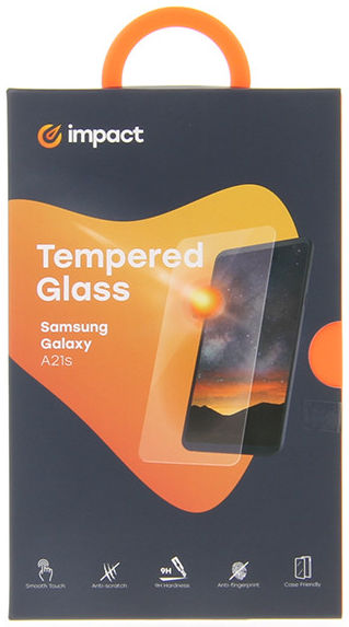Impact Samsung Galaxy A21s Screenprotector Glass met Montageframe afbeelding 1
