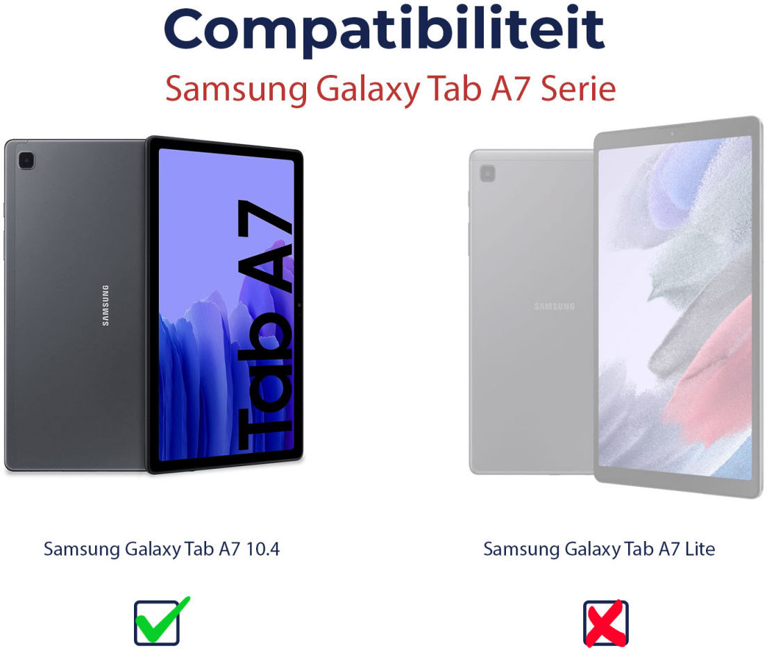 Samsung Galaxy Tab A7 (2020 / 2022) Kinder Tablethoes Handvat Roze afbeelding 3