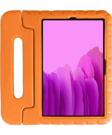 Samsung Galaxy Tab A7 (2020 / 2022) Kinder Tablethoes Handvat Oranje Hoesjes