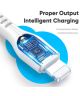 Dux Ducis 20W USB-C naar Apple Lightning Oplaad Kabel 1 Meter Wit