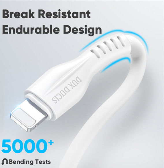 Dux Ducis 20W USB-C naar Apple Lightning Oplaad Kabel 1 Meter Wit afbeelding 3