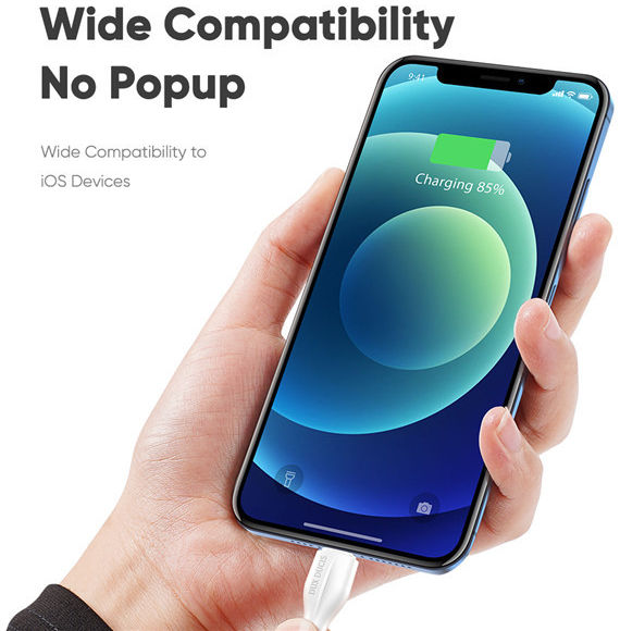 Dux Ducis 20W USB-C naar Apple Lightning Oplaad Kabel 1 Meter Wit afbeelding 6