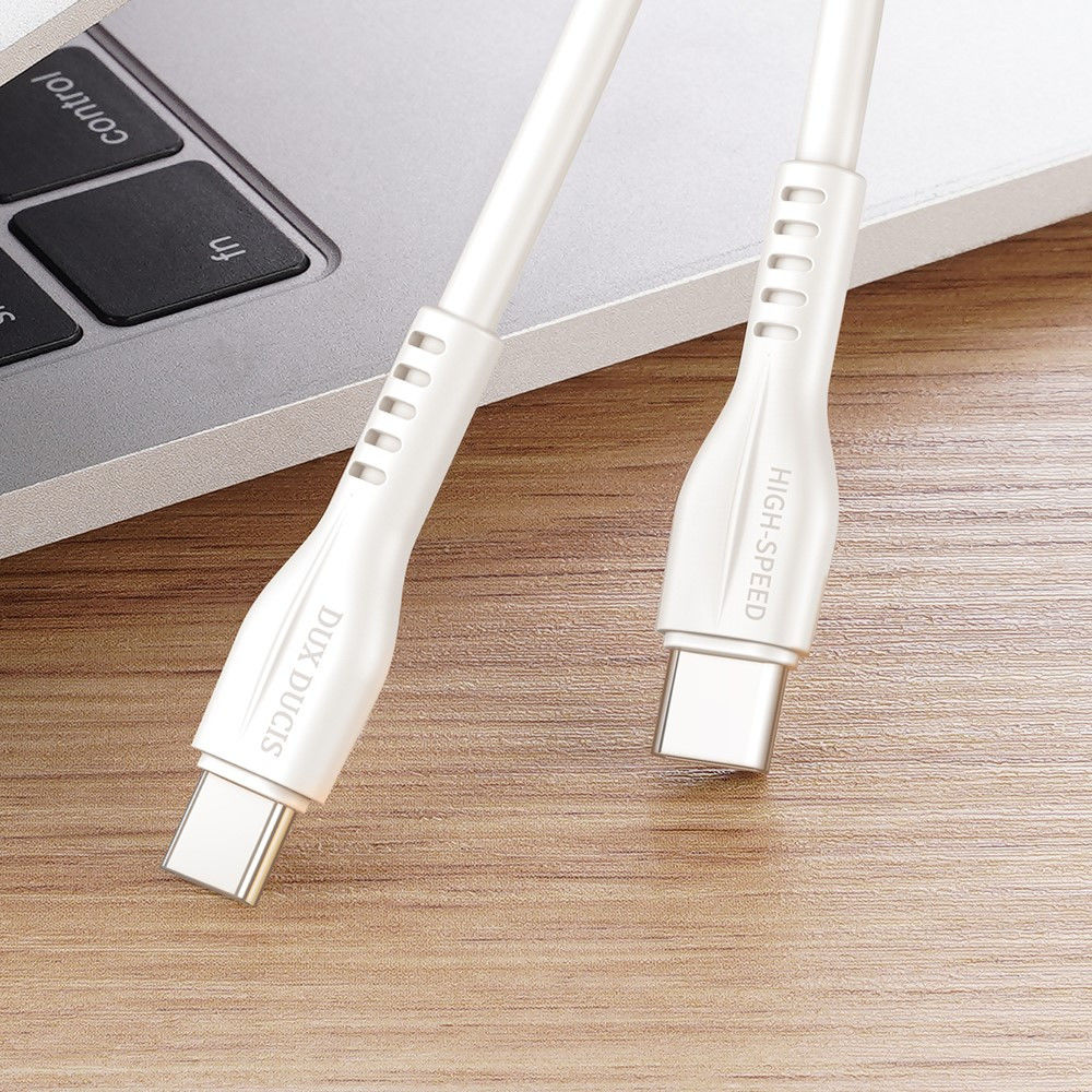 Dux Ducis 60W USB-C naar USB-C Fast Charge Oplaad Kabel 1 Meter Wit afbeelding 12