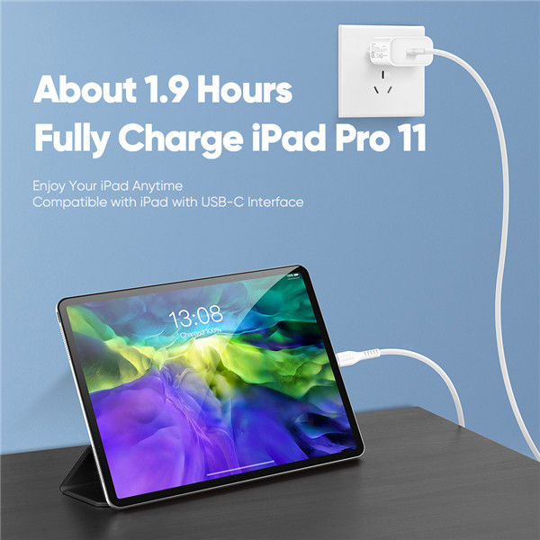 Dux Ducis 60W USB-C naar USB-C Fast Charge Oplaad Kabel 1 Meter Wit afbeelding 11