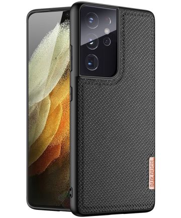 Dux Ducis Fino Series Samsung Galaxy S21 Ultra Hoesje Back Cover Zwart Hoesjes