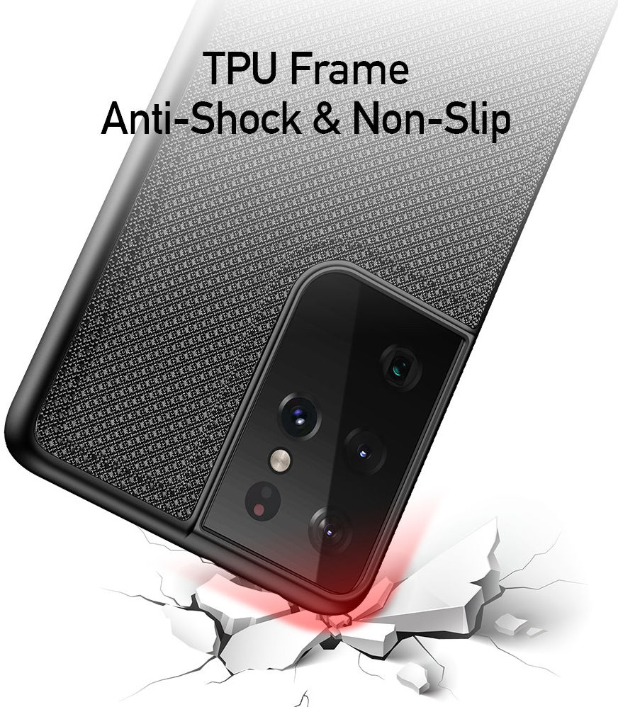 Dux Ducis Fino Series Samsung Galaxy S21 Ultra Hoesje Back Cover Zwart afbeelding 5