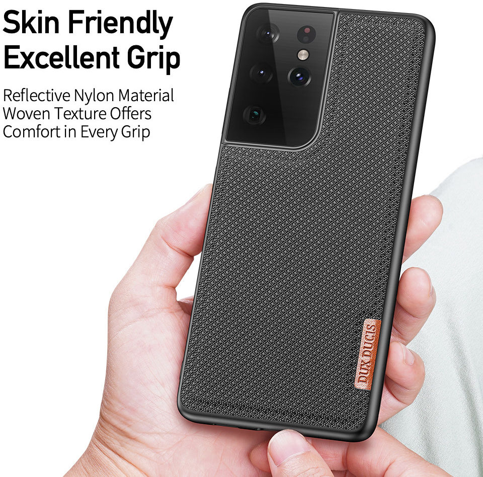Dux Ducis Fino Series Samsung Galaxy S21 Ultra Hoesje Back Cover Zwart afbeelding 6