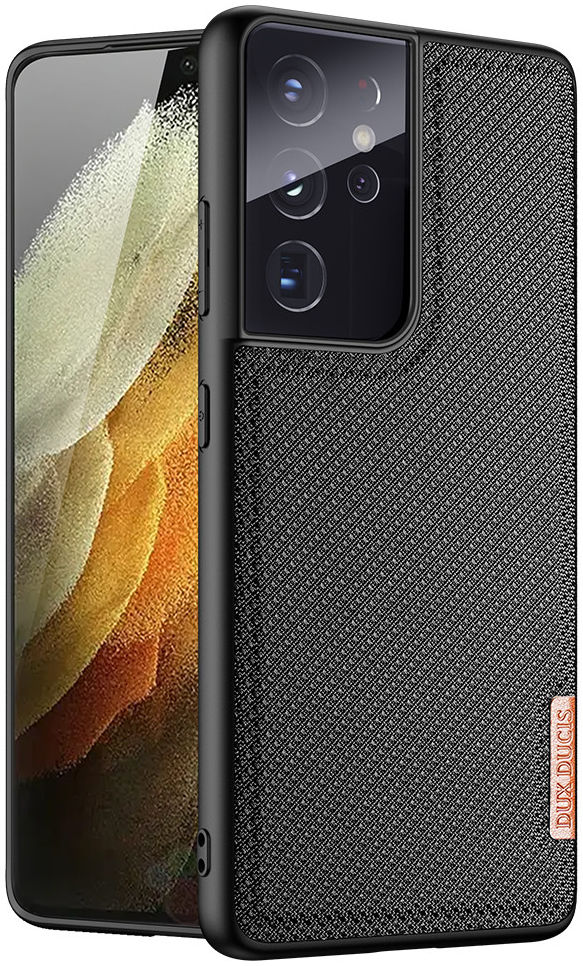Dux Ducis Fino Series Samsung Galaxy S21 Ultra Hoesje Back Cover Zwart afbeelding 1