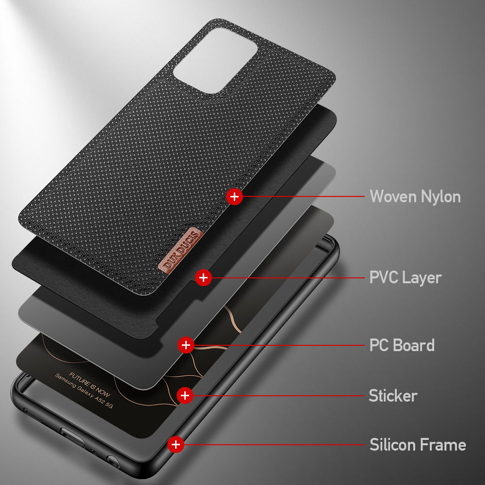Dux Ducis Fino Series Samsung Galaxy A52(s) Hoesje Back Cover Zwart afbeelding 3