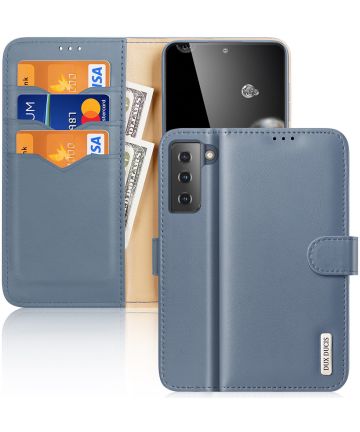 Dux Ducis Hivo Series Samsung Galaxy S21 Hoesje Book Case Blauw Hoesjes