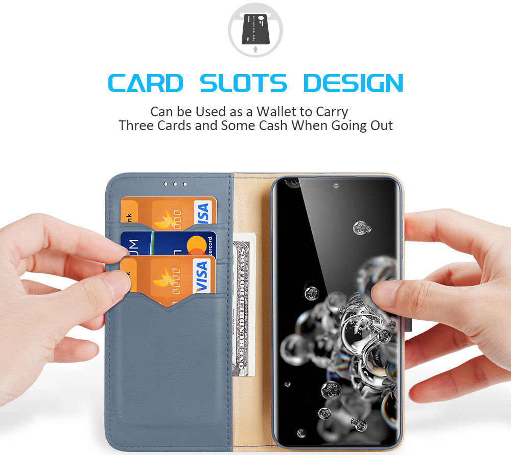 Dux Ducis Hivo Series Samsung Galaxy S21 Ultra Hoesje Book Case Blauw afbeelding 4