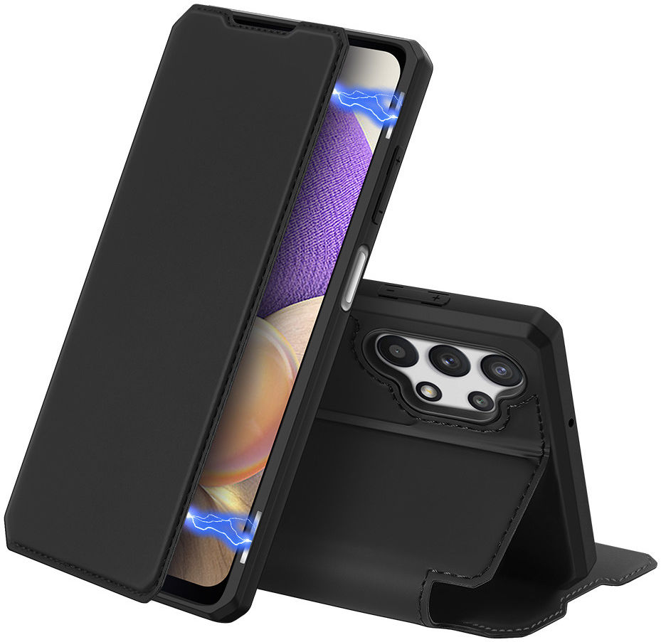 Dux Ducis Skin X Series Samsung Galaxy A32 5G Hoesje Book Case Zwart afbeelding 1