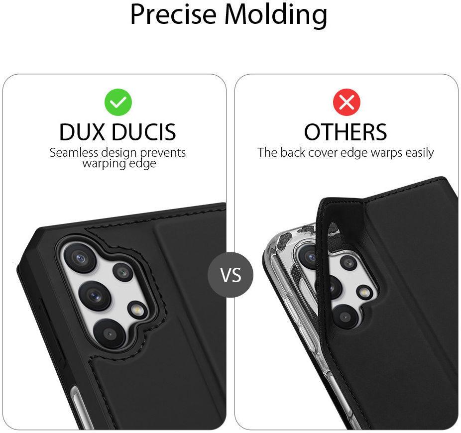 Dux Ducis Skin X Series Samsung Galaxy A32 5G Hoesje Book Case Zwart afbeelding 9