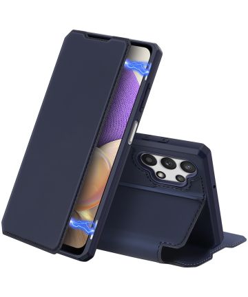 Dux Ducis Skin X Series Samsung Galaxy A32 5G Hoesje Book Case Blauw Hoesjes