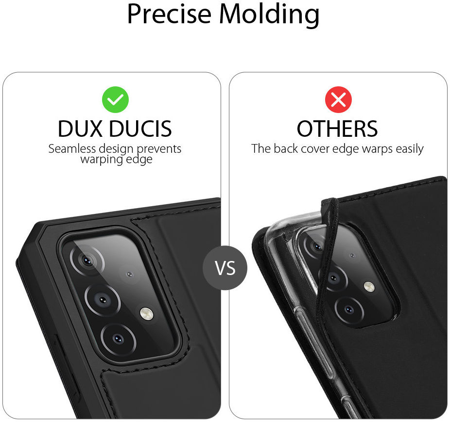 Dux Ducis Skin X Series Samsung Galaxy A52(S) Hoesje Book Case Zwart afbeelding 9