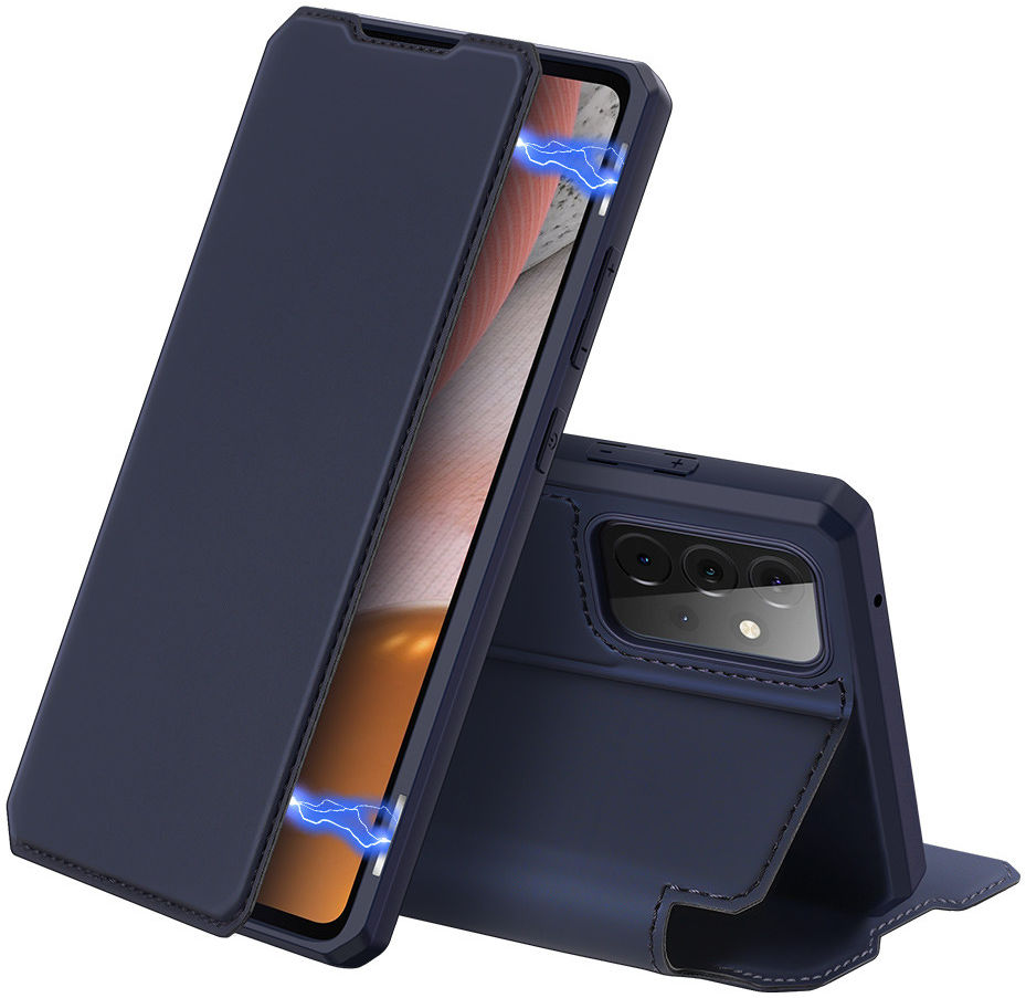 Dux Ducis Skin X Series Samsung Galaxy A72 Hoesje Book Case Blauw afbeelding 1