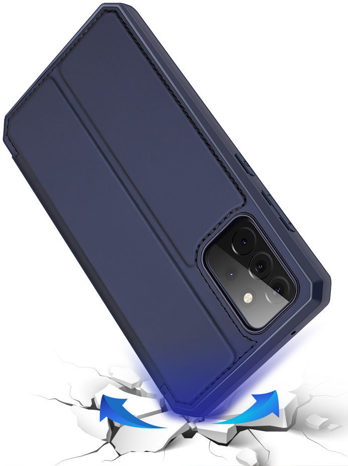 Dux Ducis Skin X Series Samsung Galaxy A72 Hoesje Book Case Blauw afbeelding 2