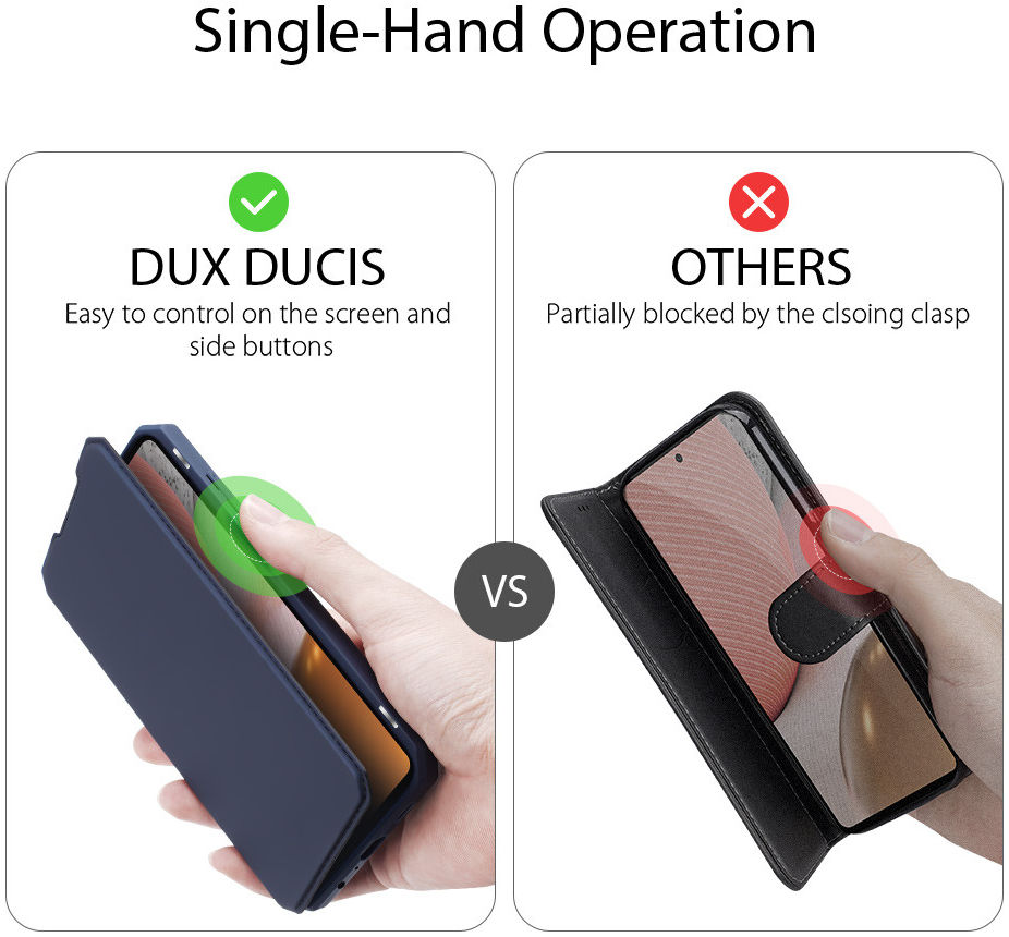 Dux Ducis Skin X Series Samsung Galaxy A72 Hoesje Book Case Blauw afbeelding 8