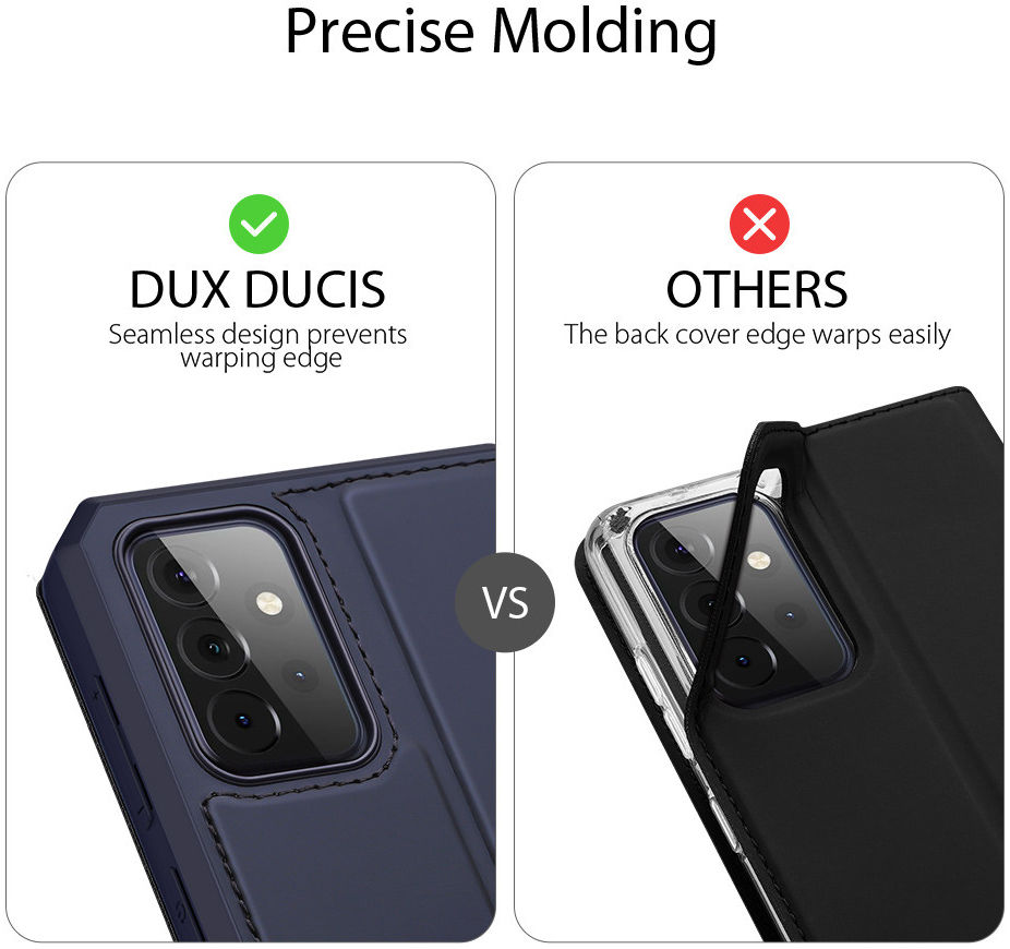 Dux Ducis Skin X Series Samsung Galaxy A72 Hoesje Book Case Blauw afbeelding 9