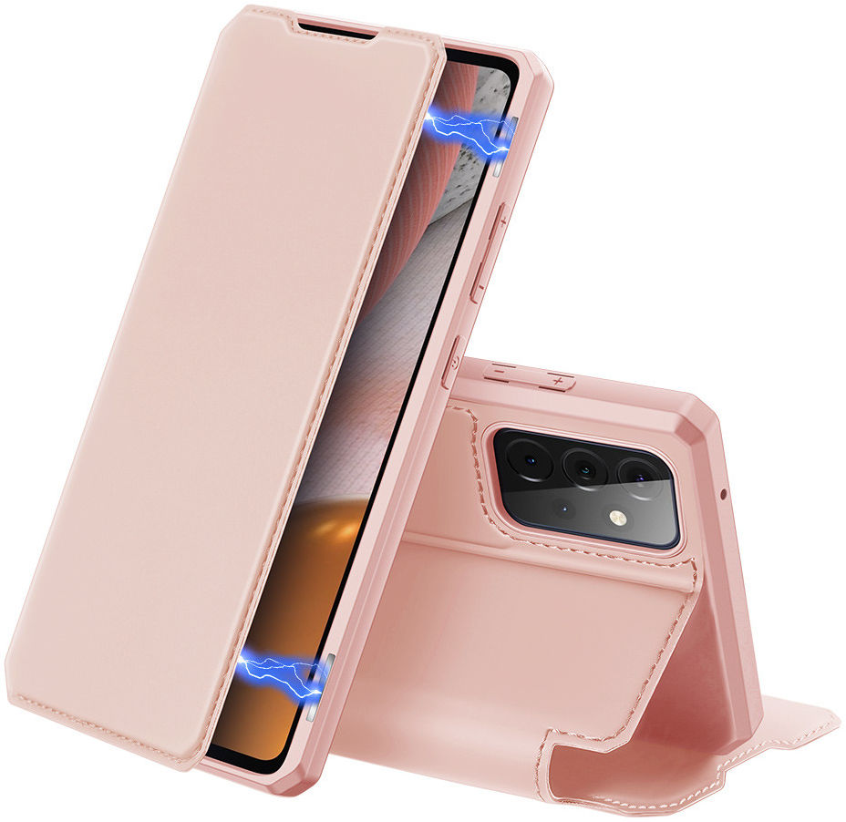 Dux Ducis Skin X Series Samsung Galaxy A72 Hoesje Book Case Roze afbeelding 1